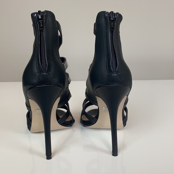 Badgley Mischka Black Strappy Sandals Size 5.5 - Picture 5 of 15